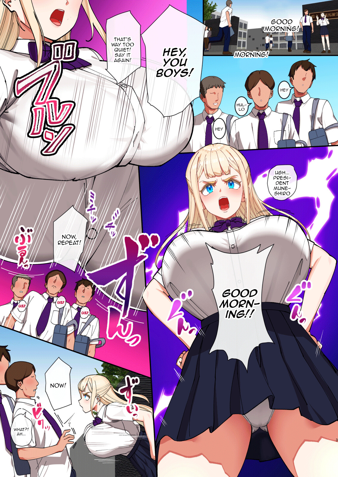 Hentai Manga Comic-The Hypnotized Blonde Student Council President Loves Semen-Read-2